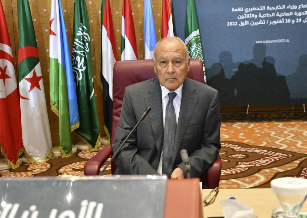 أحمد أبوالغيط الأمين لجامعة الدول العربية (أ ف ب)