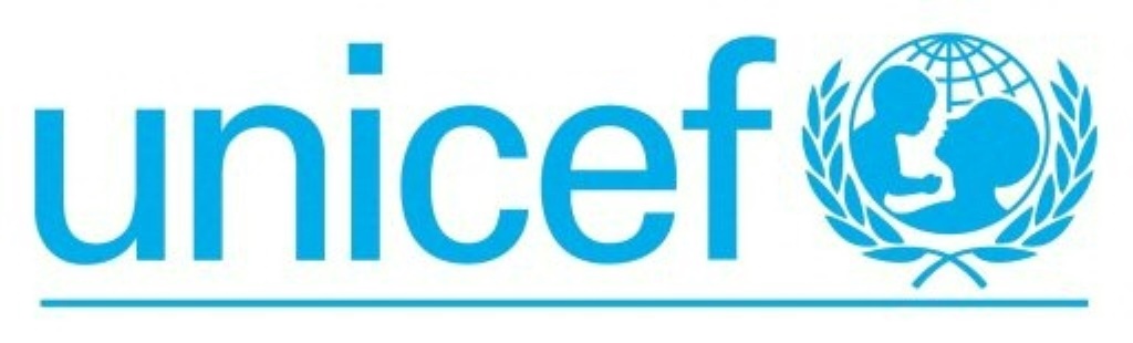 شعار منظمة الأمم المتحدة للطفولة (يونيسف) (أ ف ب)   