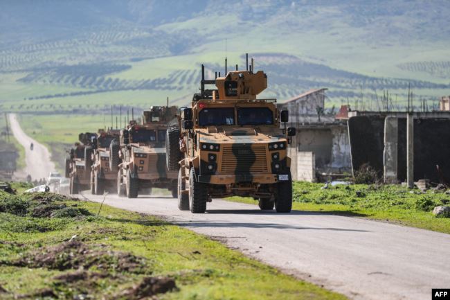 قافلة عسكرية تركية