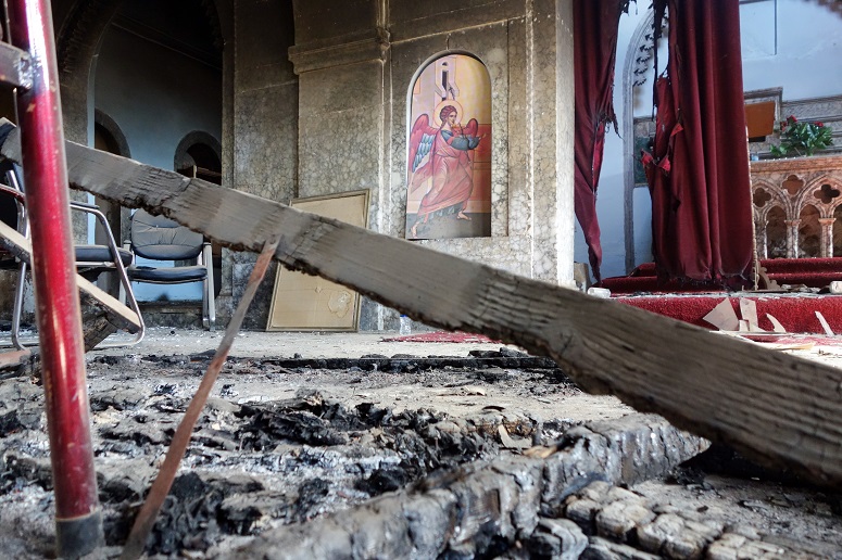 الدمار وصل الى كنائس المسيحيين في العراق
