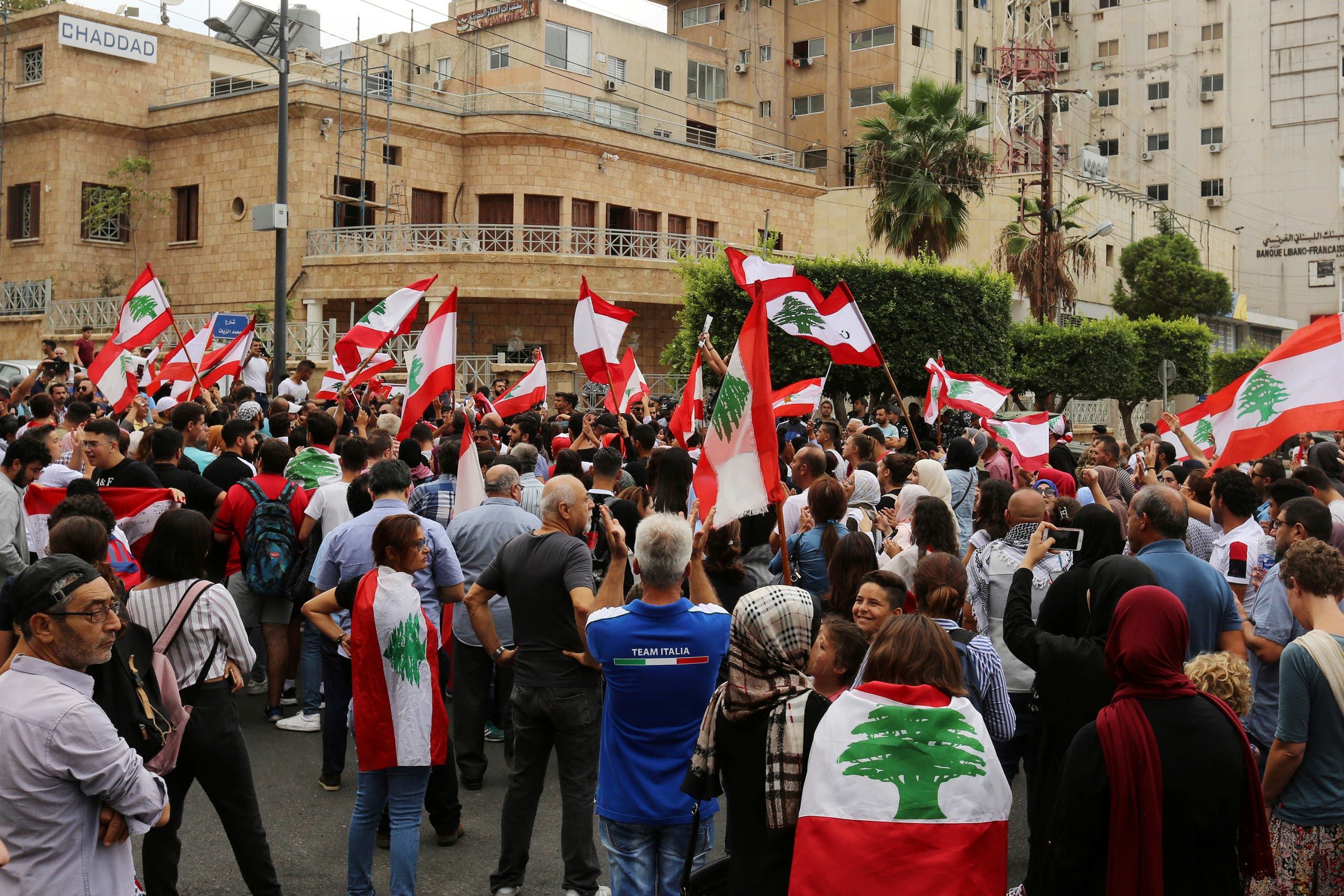 من احتجاجات صور في لبنان