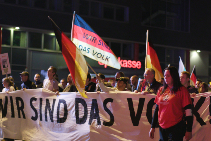 مسيرة لليمين المتطرف في ألمانيا/ Getty