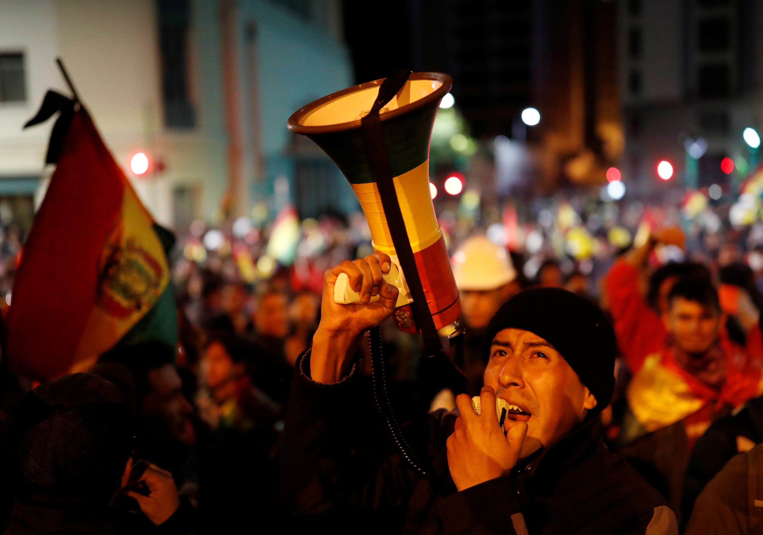 الاحتجاجات في بوليفيا ضد الرئيس موراليس