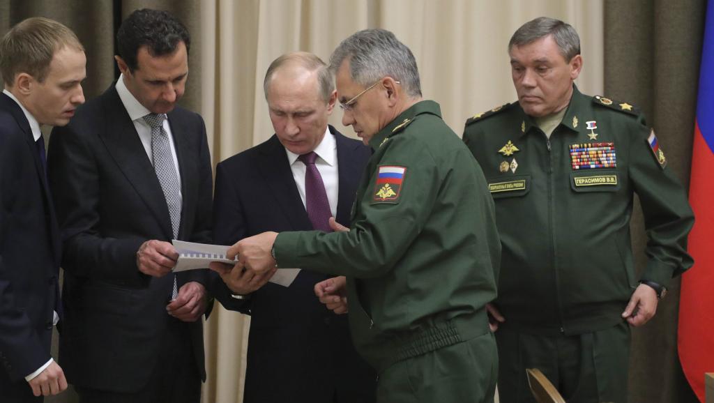 الرئيس الروسي فلاديمير بوتين مع الرئيس السوري بشار الأسد/رويترز