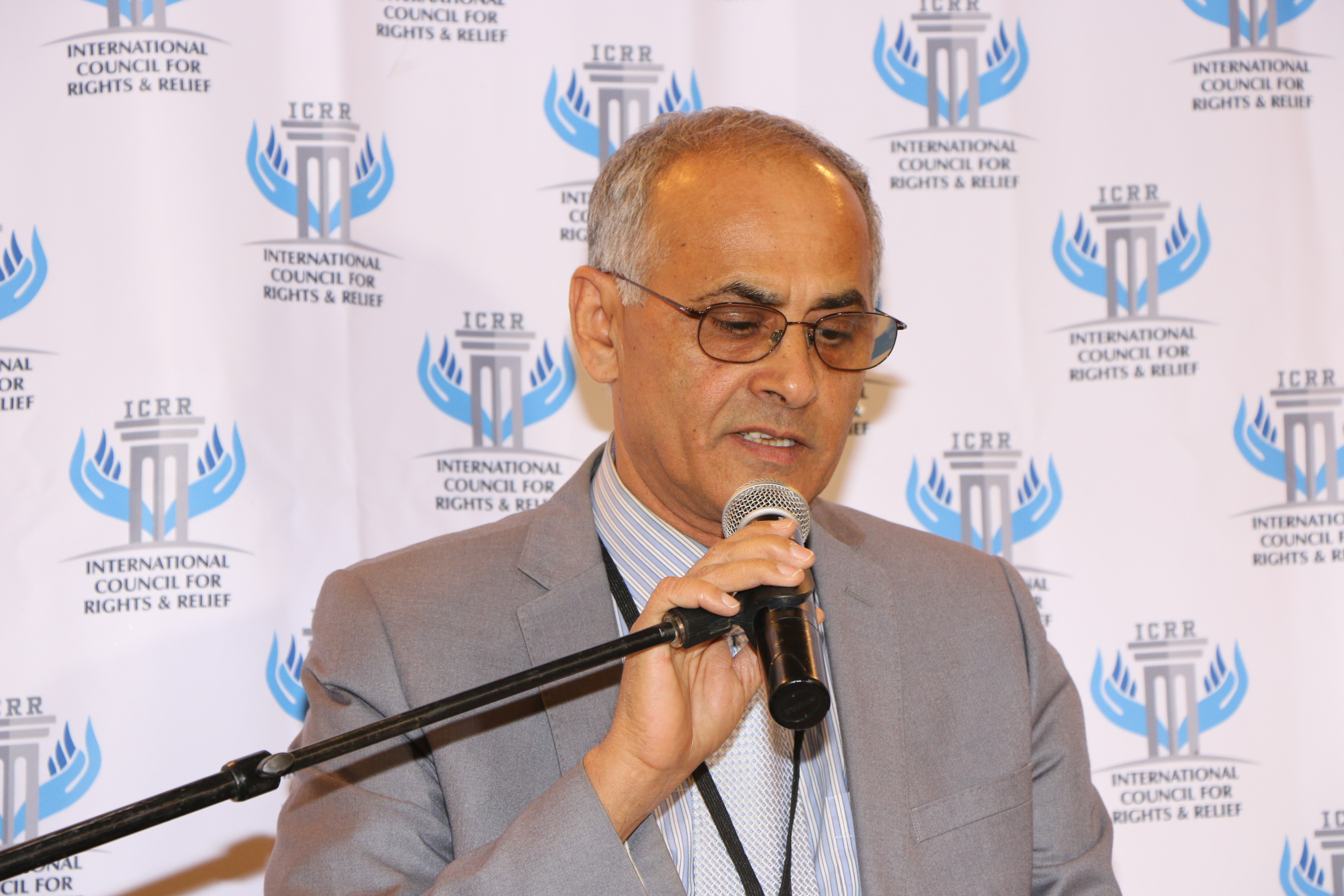 كلمة الدكتور دحان النجار المسؤول التنفيذ للمجلس الدولي للحقوق والاغاثة