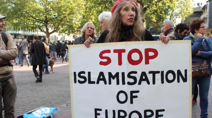 مظاهرة ضد المسلمين في أوروبا