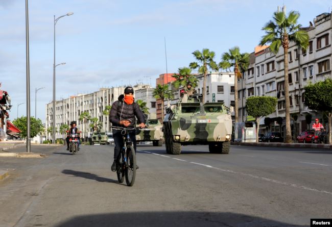 الجيش المغربي في الشوارع من أجل احتواء فيروس كورونا المستجد- 21 مارس 2020