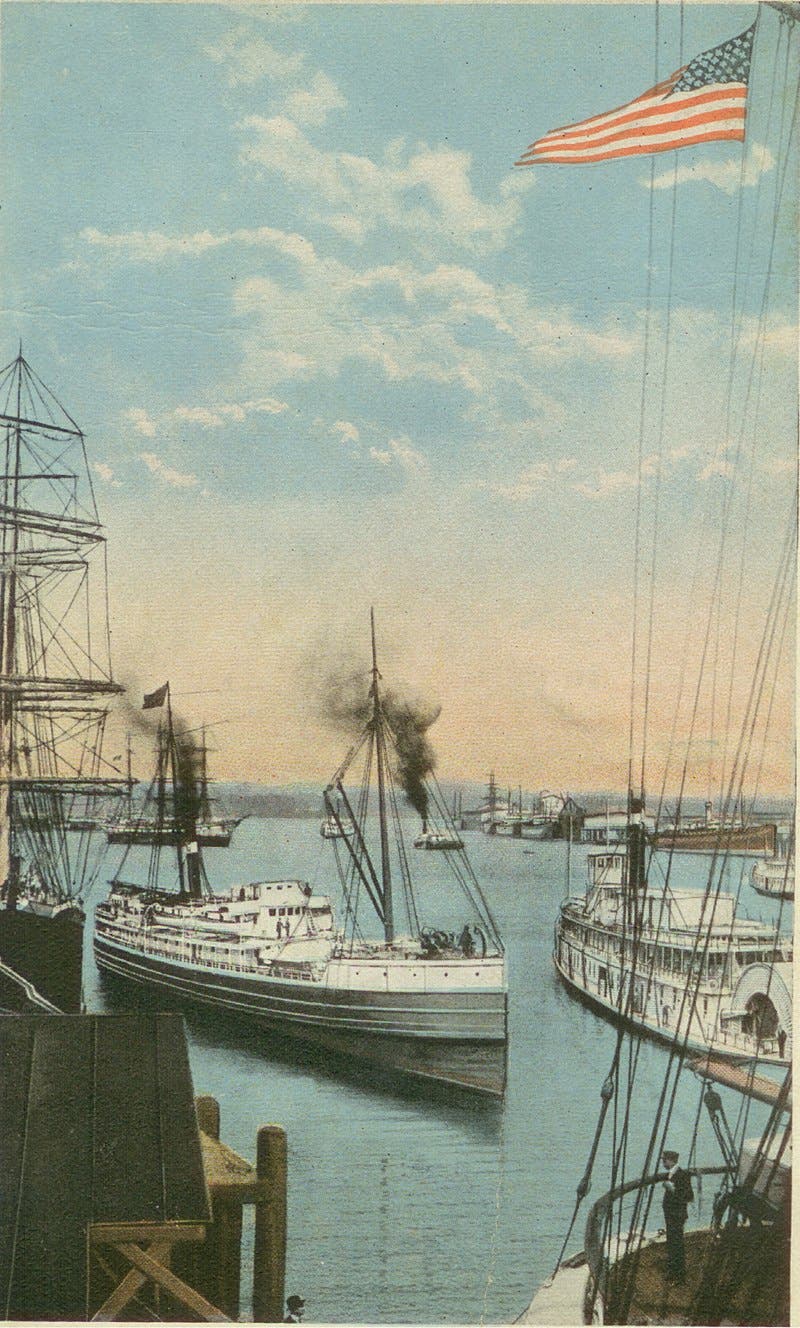 ميناء بورتلاند مطلع القرن العشرين