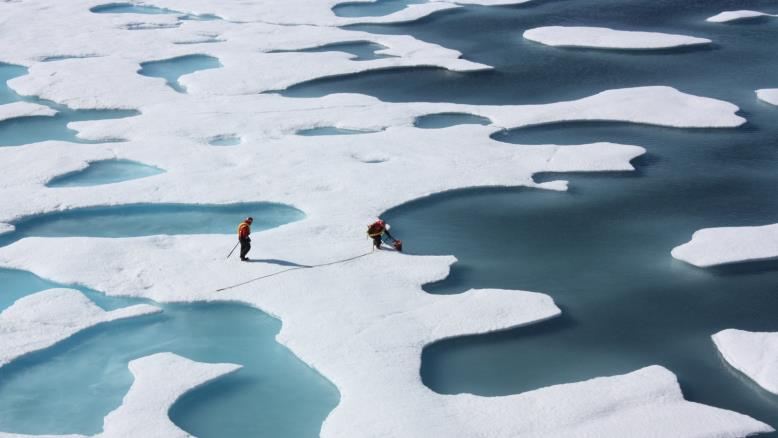 ذوبان الجليد نتيجة تغير المناخ يتسبب في ارتفاع مستوى سطح البحر 