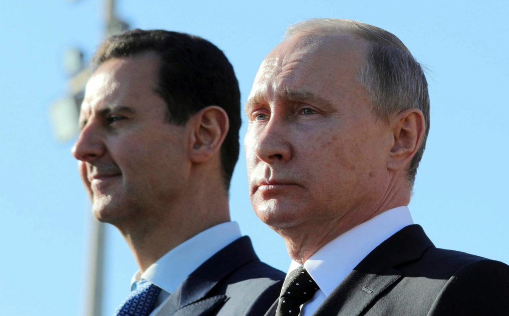    الرئيس السوري بشار الأسد والرئيس الروسي فلاديمير بوتين