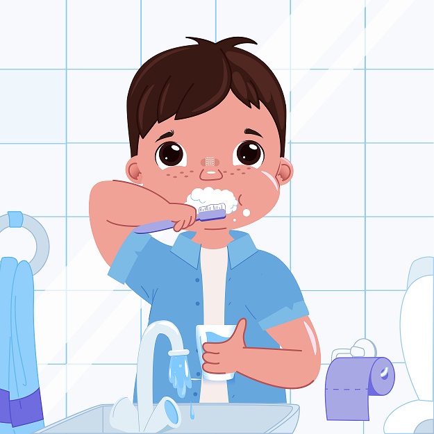 حث الأطفال على تنظيف أسنانهم بمساعدة الواقع المعزز والشخصيات الكرتونية