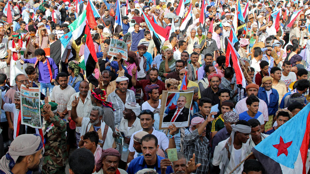    تظاهرات في عدن في اليمن في أغسطس الماضي دعما للإنفصاليين الجنوبيين