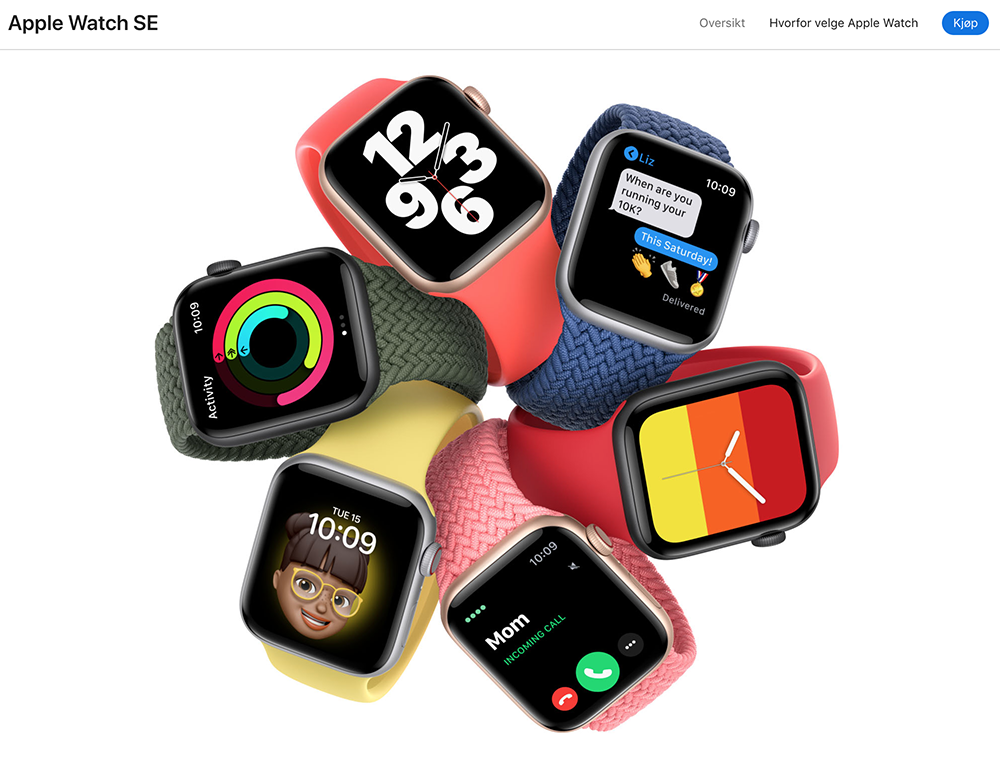 آبل ووتش SE (Apple.com – fair use, review)