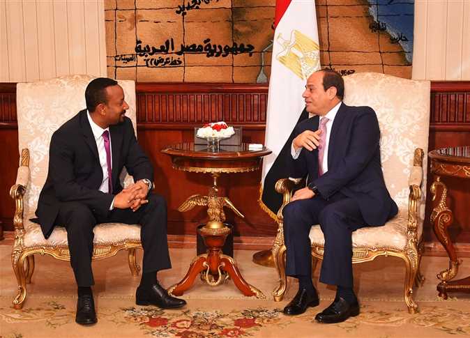 السيسي وآبي أحمد في القاهرة في يونيو 2018