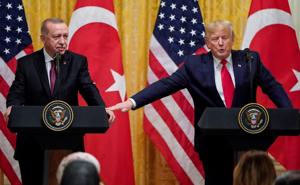 رجب طيب أردوغان مع دونالد ترامب