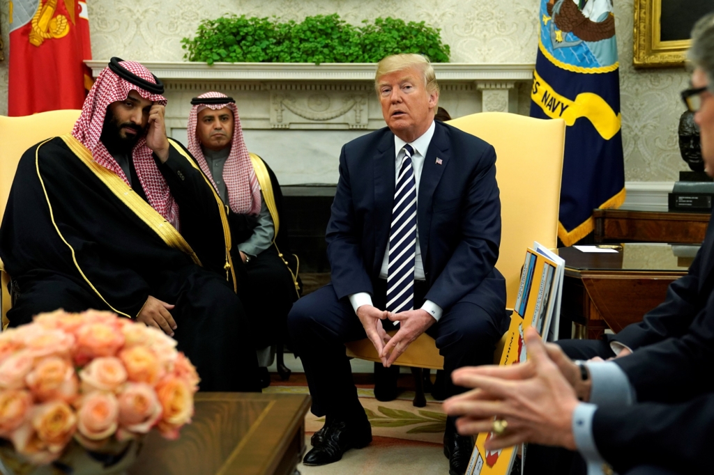 الرئيس الأمريكي دونالد ترامب، وولي عهد السعودية الأمير محمد بن سلمان – رويترز