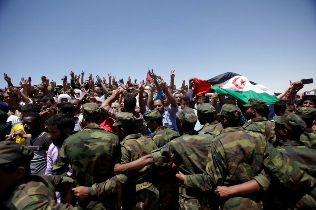 جنازة زعيم البوليساريو محمد عبد العزيز في الجزائر عام 2016