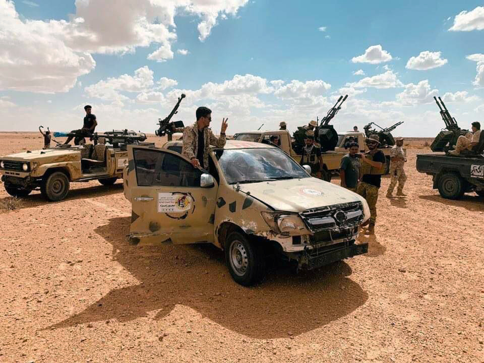 قوات تابعة لحكومة الوفاق في منطقة أبو قرين بشرق طرابلس