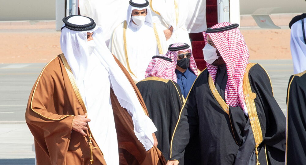 محمد بن سلمان وتميم بن حمد