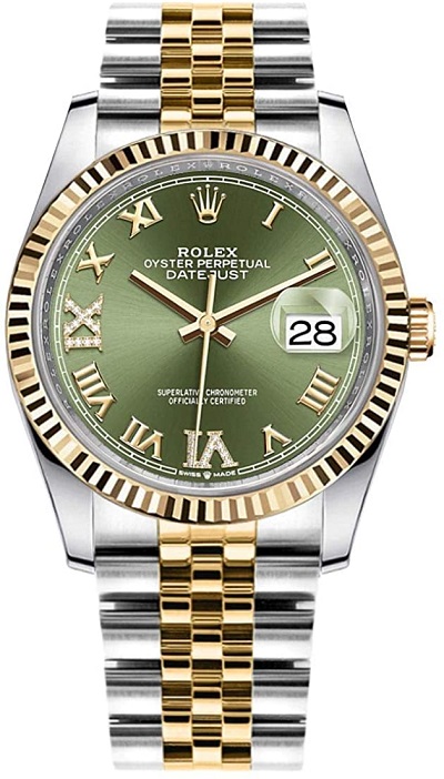 ساعة ديتجست 26 Datejust 36 بمينا أخضر من رولكس Rolex