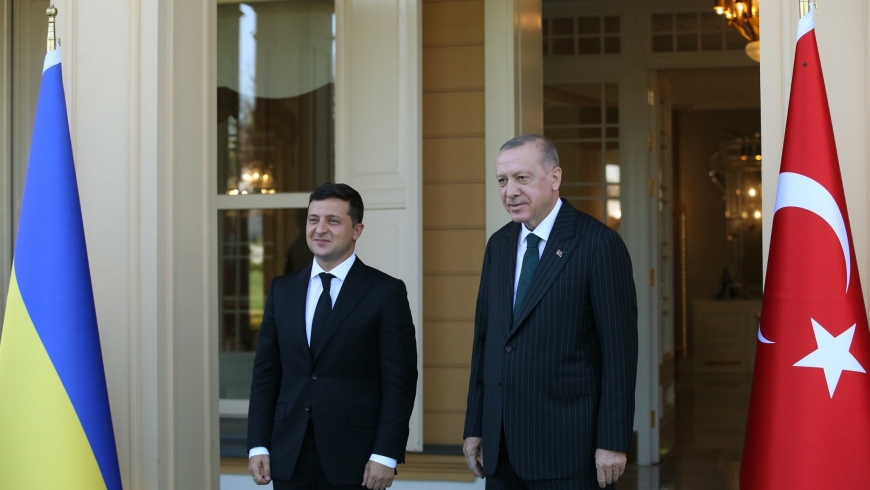 الرئيس التركي ونظيره الأوكراني