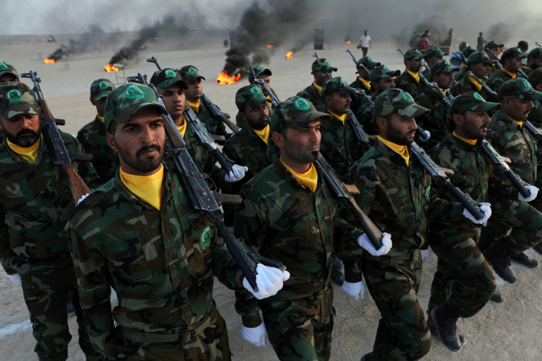 عناصر من قوات الحشد الشعبي في العراق