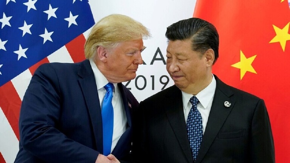 الرئيس الأمريكي السابق مع الرئيس الصيني
