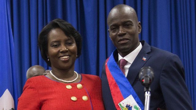 رئيس هايتي وزوجته 