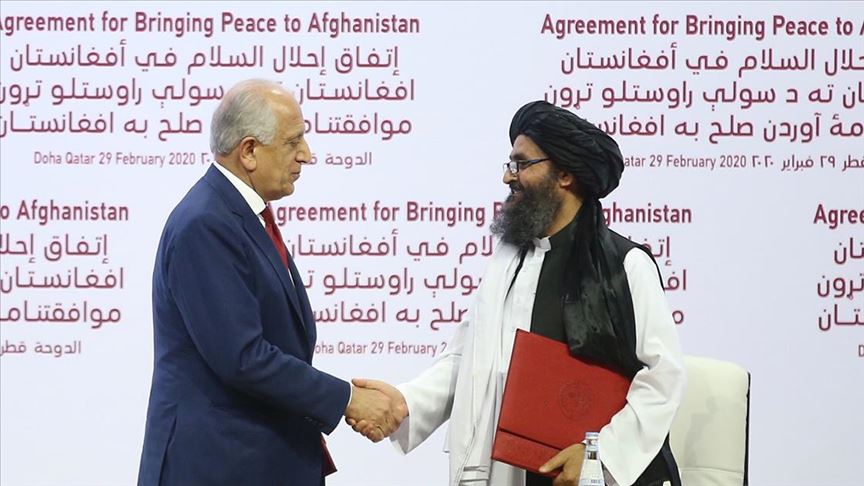 وقعت طالبان وواشنطن اتفاق سلام في الدوحة 2020 