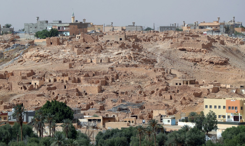 المدينة القديمة في بني وليد في 14 تشرين الأول/أكتوبر 2021 (أ.ف.ب)