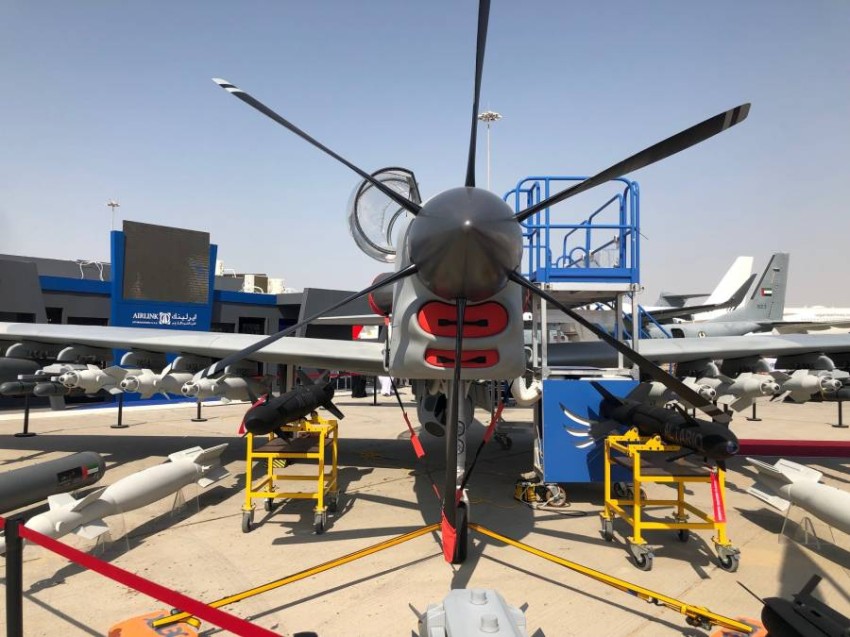  المقاتلة الهجومية الإماراتية «بدر 350» ( التواصل الاجتماعي)