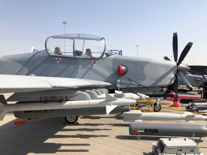  المقاتلة الهجومية الإماراتية «بدر 350» ( التواصل الاجتماعي)