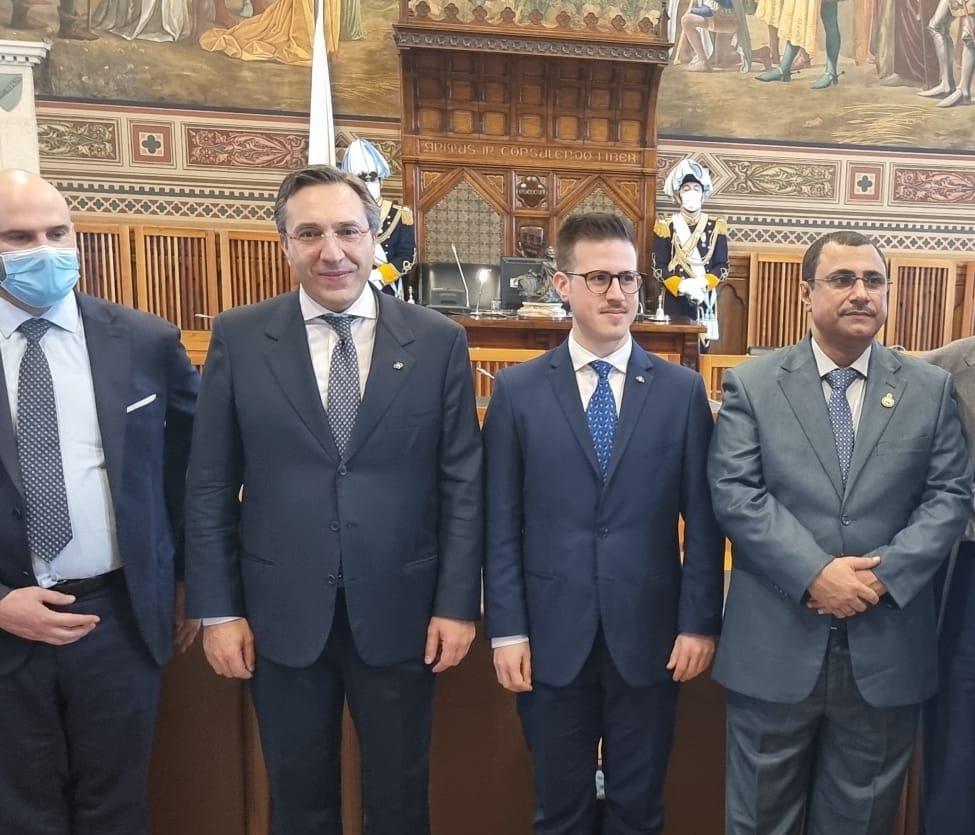 رئيس جمهورية سان مارينو يستقبل رئيس البرلمان العربي ( الأمة برس )