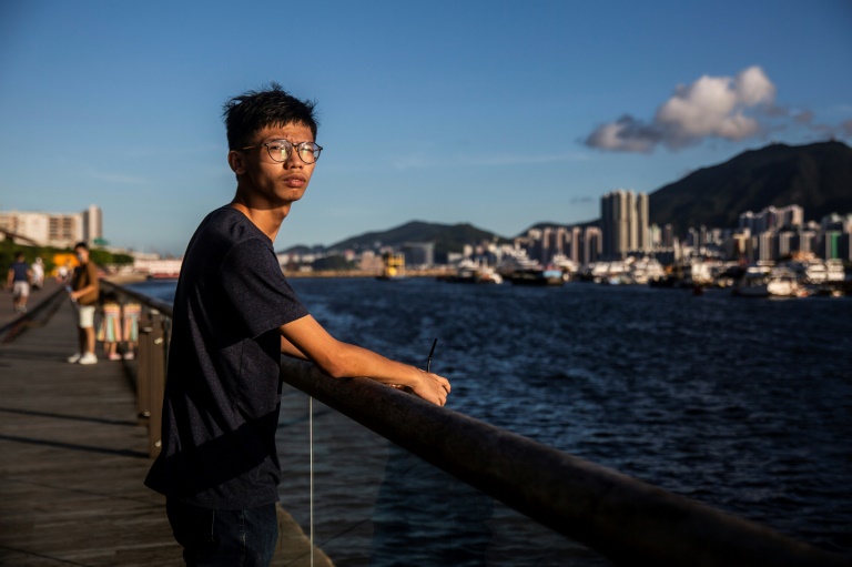  توني تشونغ هو أصغر شخص يدان بموجب قانون الأمن القومي في هونغ كونغ(ا ف ب)