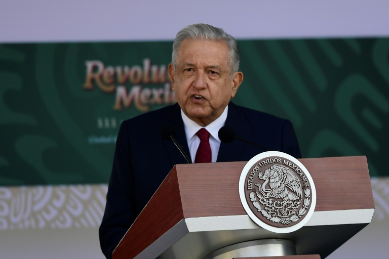 الرئيس المكسيكي أندريس مانويل لوبيز أوبرادور ( ا ف ب)