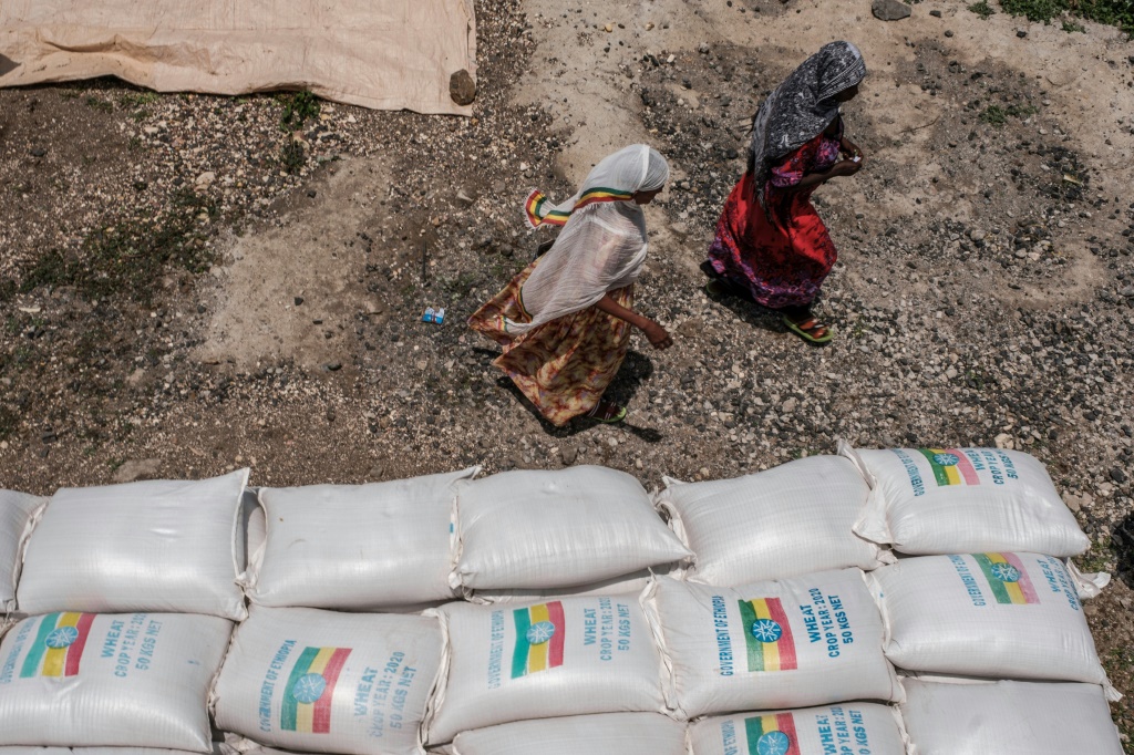 وقال برنامج الأغذية العالمي إن منطقة أمهرة شهدت أكبر قفزة ، حيث أصبح 3.7 مليون شخص الآن في حاجة ماسة للمساعدات الإنسانية (أ ف ب)