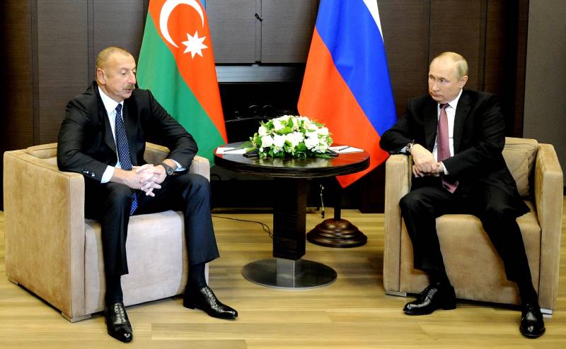 الرئيس الروسي فلاديمير بوتين يجتمع مع نظيره الأذربيجاني إلهام علييف(د ب ا)