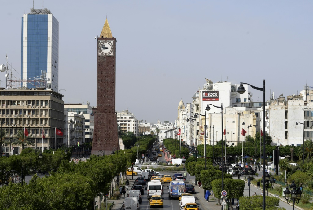 مشهد عام لشارع الحبيب بورقيبة في 23 أيلول/سبتمبر 2021 (أ ف ب)
