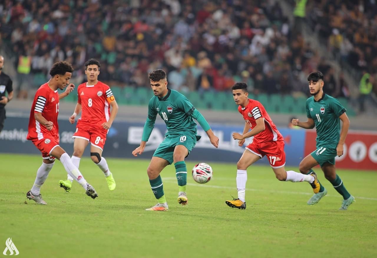 المنتخب الوطني اليمني لكرة القدم يفوز على نظيره العراقي ( سبأ )