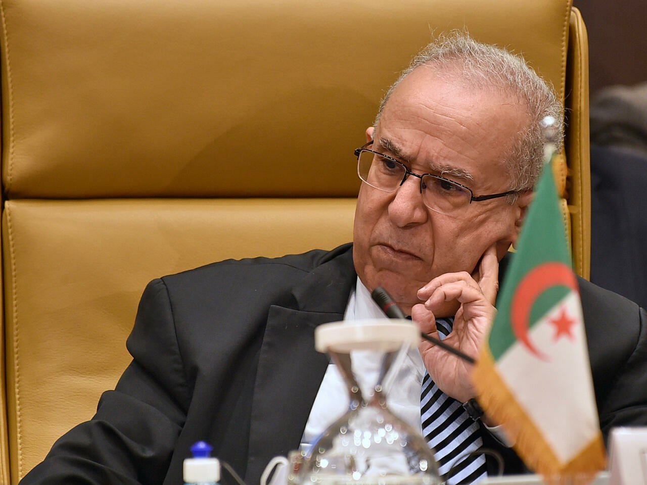 وزير الخارجية الجزائري، رمطان لعمامرة (أ ف ب)