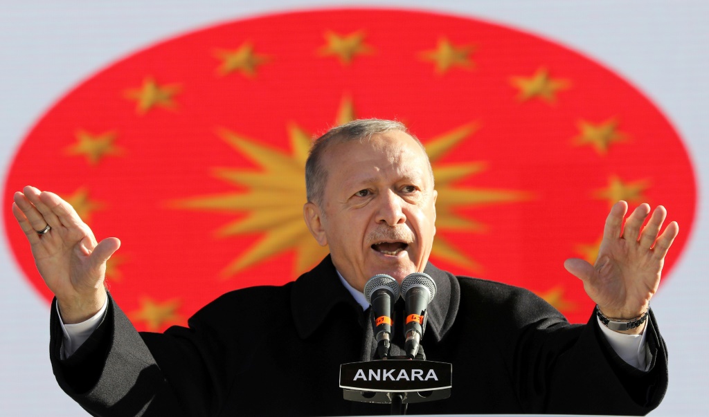 الرئيس التركي رجب طيب أردوغان (أ ف ب)