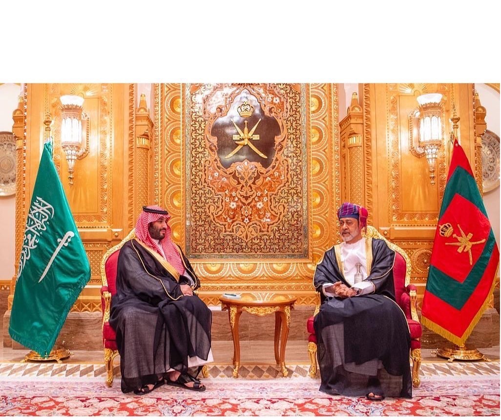 الأمير محمد بن سلمان مع السلطان هيثم بن طارق(واس)