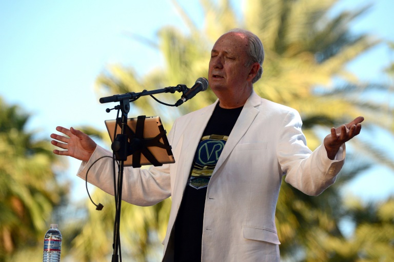 مايكل نيسميث في معرجان ستايجكوتش الموسيقي في إينديو بولاية كاليفورنيا الأميركية في 27 نيسان/ابريل 2014(ا ف ب)