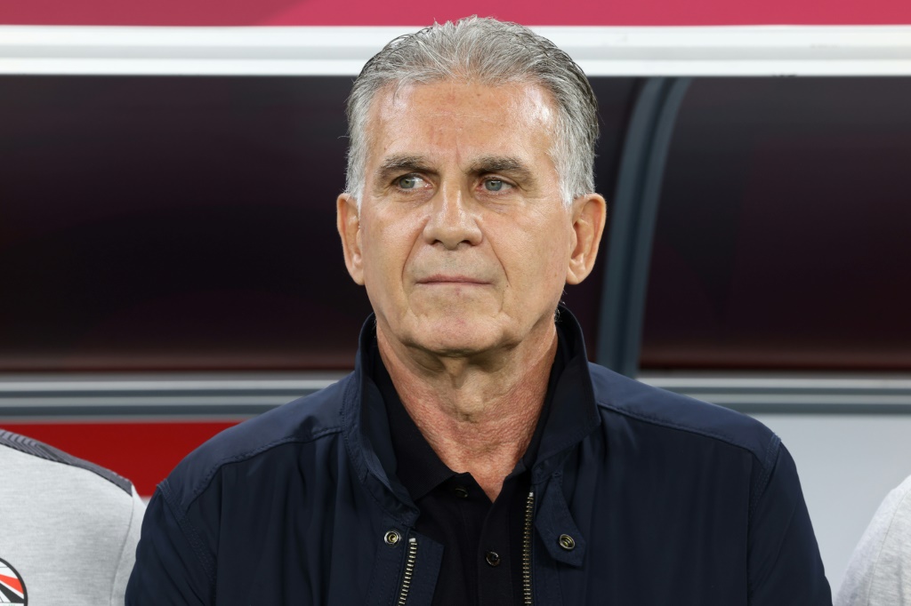 البرتغالي كارلوس كيروش مدرب منتخب مصر خلال كأس العرب 2021 في قطر (ا ف ب)