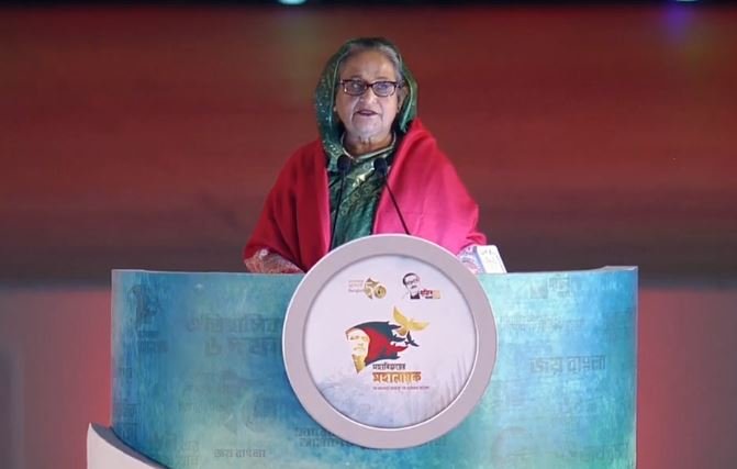الشيخة حسينة رئيسة الوزراء البنغالية(وكالة الأنباء البنغالية)