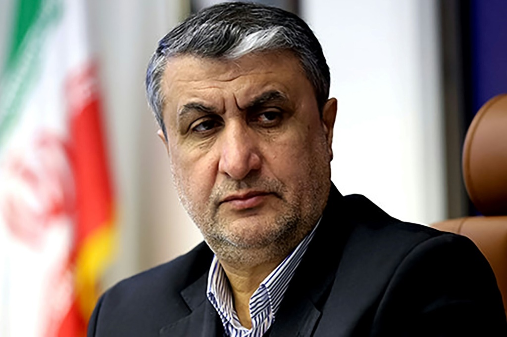 رئيس المنظمة الإيرانية للطاقة الذرية محمد إسلامي في صورة مؤرخة 29 آب/أغسطس 2021 (أ ف ب)