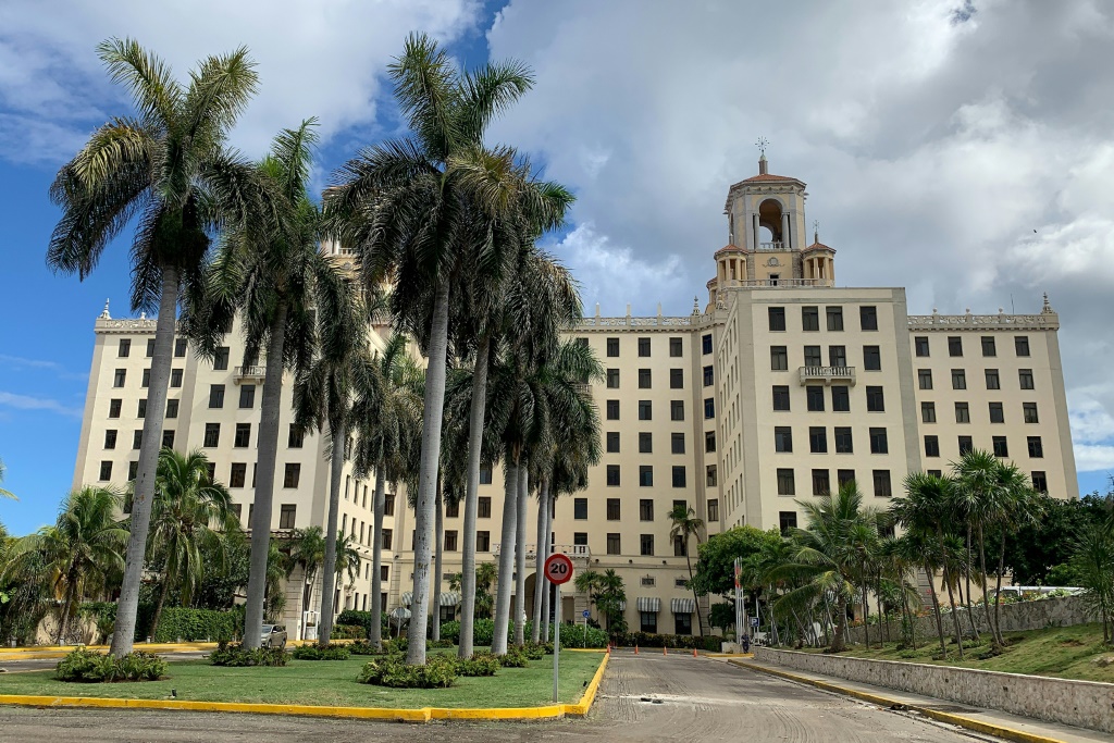 فندق "ناسيونال" في هافانا كما بدا في 2 نوفمبر 2021 (ا ف ب)