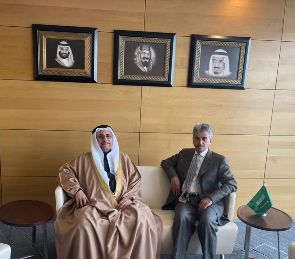 رئيس البرلمان العربي يلتقي المندوب الدائم للسعودية في الجامعة العربية (الأمة برس)