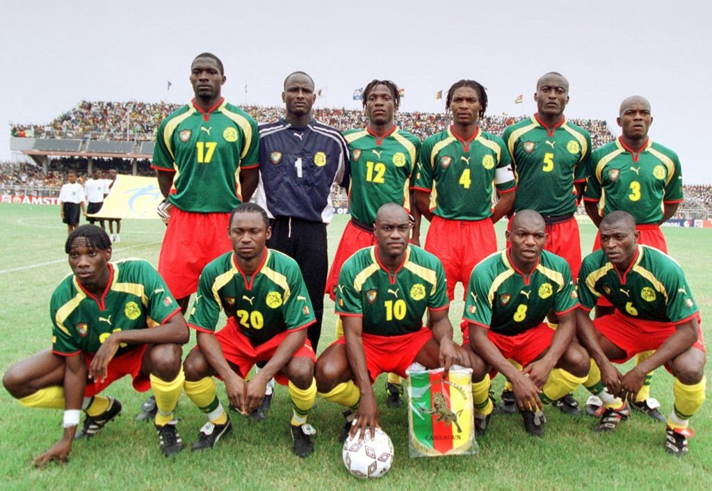 أحرزت الكاميرون لقبين توالياً في كأس الأمم عامي 2000 و2002 (ا ف ب)