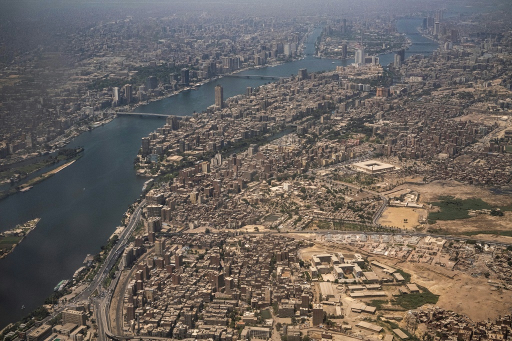 صورة من الجو للقاهرة في 14 أيار/مايو 2021(ا ف ب)